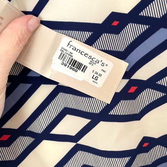 NWT Francesca’s A Line Graphic Skirt Sz LG - Picture 4 of 4